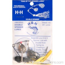 H+H Double Spinner 3/8oz Blk/Yell pack of 12, HHDS115-02 5110660